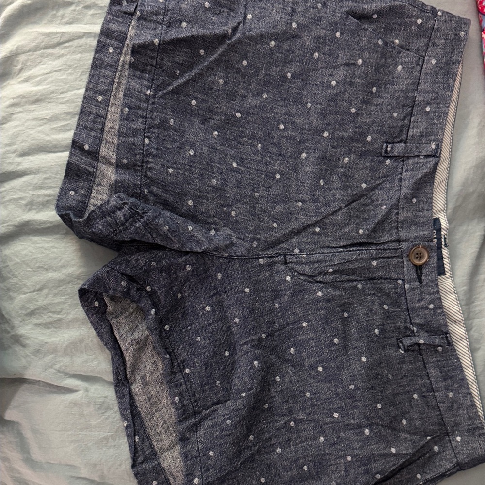 Old navy denim polka dot shorts